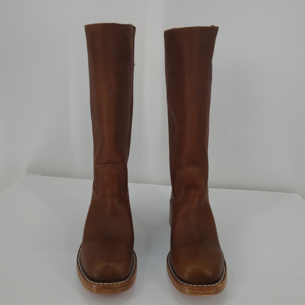 Frye Campus 14L Saddle Leather Tall Riding Boots Size 11 - Picture 2 of 14